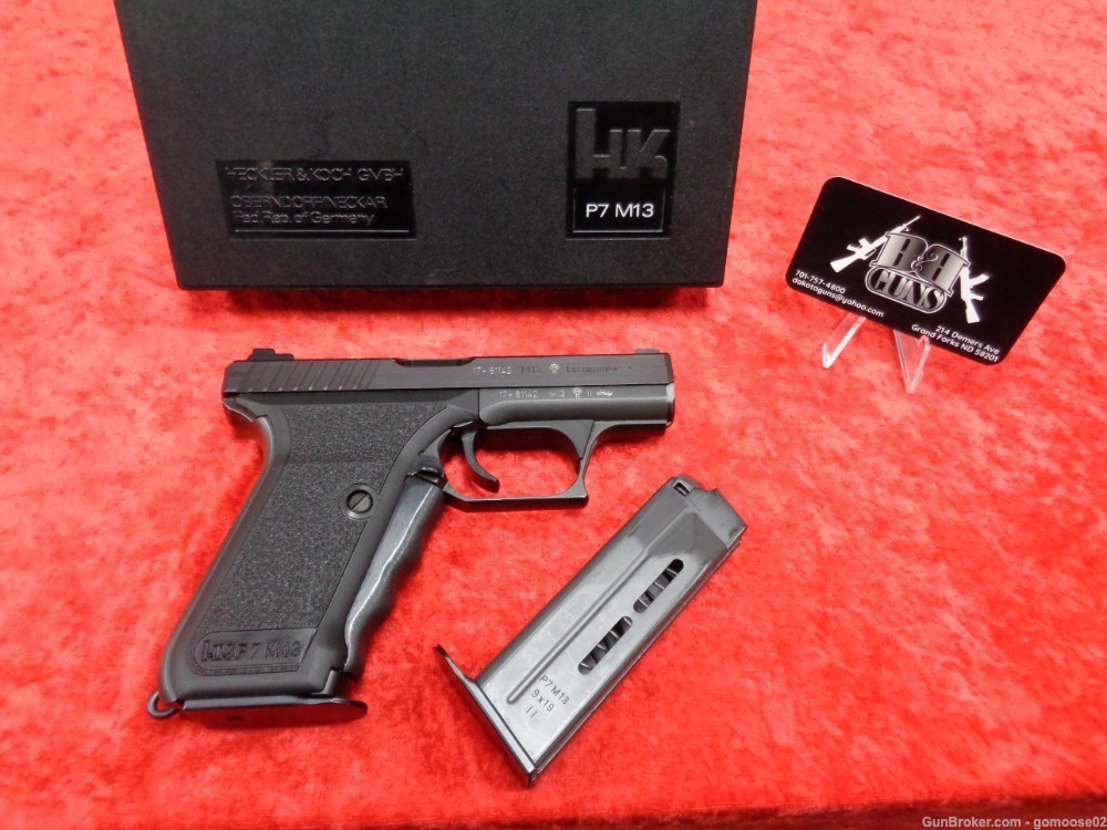 Collector Grade 1988 H&K P7 M13 9mm Pistol Heckler Koch HK 13rd Mag I TRADE-img-12