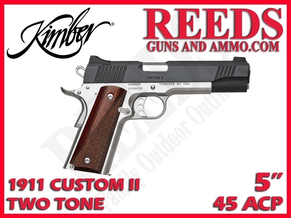 Kimber 1911 Custom II Two Tone Rosewood 45 ACP 5in 1-7Rd Mag 3200301-img-0