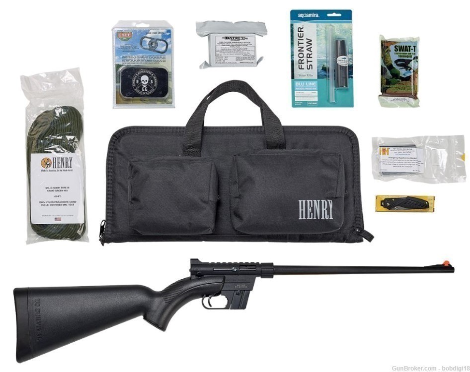 HENRY US Survival AR-7 22LR 16.1in 16rd Rifle Pack 8rd H002BSGB NO CC FEES-img-0