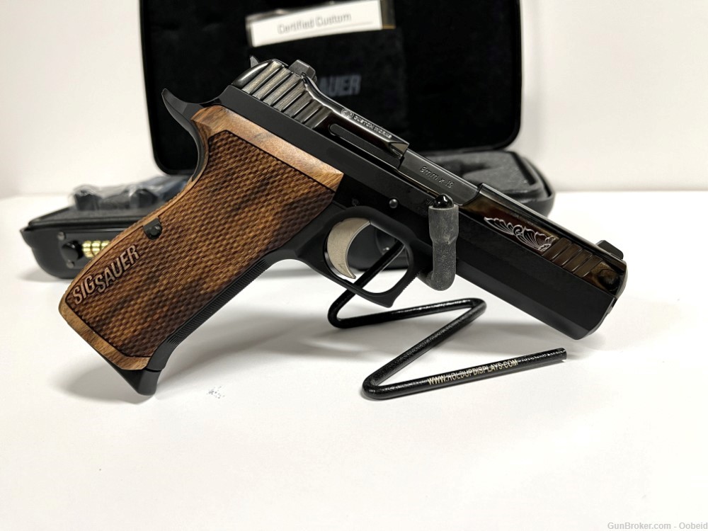 Sig Sauer P210 Carry 9mm Pistol Custom Works Handgun -img-3