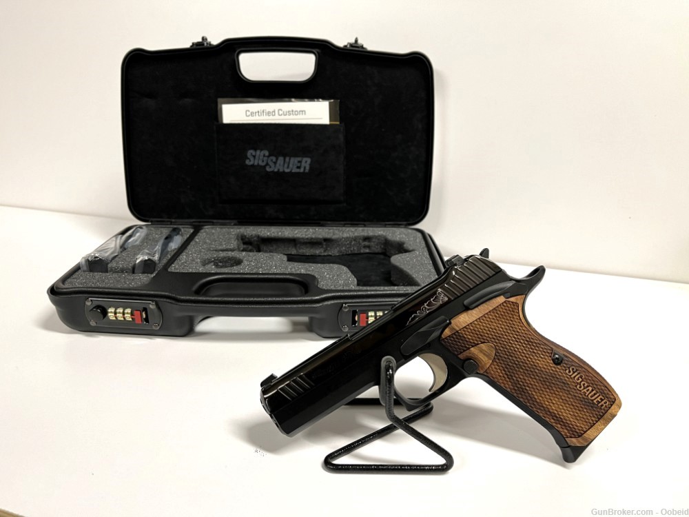 Sig Sauer P210 Carry 9mm Pistol Custom Works Handgun -img-1