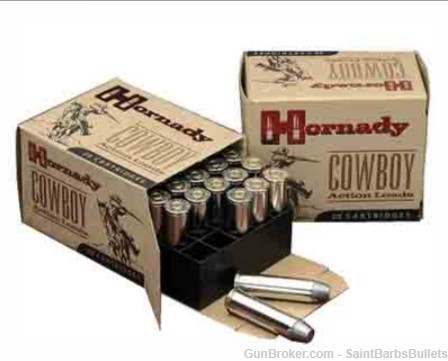 Hornady Cowboy .45 Long Colt 255 Grain Lead Flat Nose – 20 Rounds-img-0
