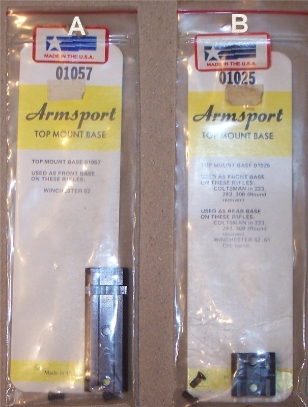 Armsport 01025 ( Weaver 25 )  top mount base,-img-0
