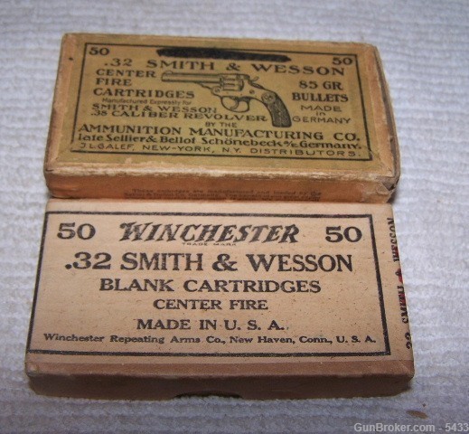 2 Diff. Boxes 32 S&W One Winchester and one Sellier &  Bellot Germany-img-0