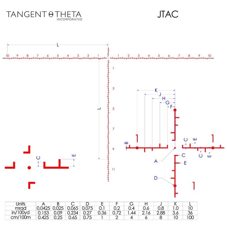 Tangent Theta TT525P Professional Marksman 5-25x56mm 34mm JTAC Coyote Brown-img-2