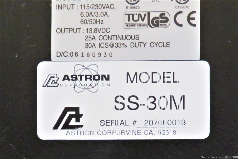 Astron Model SS-30M Power Supply-img-2