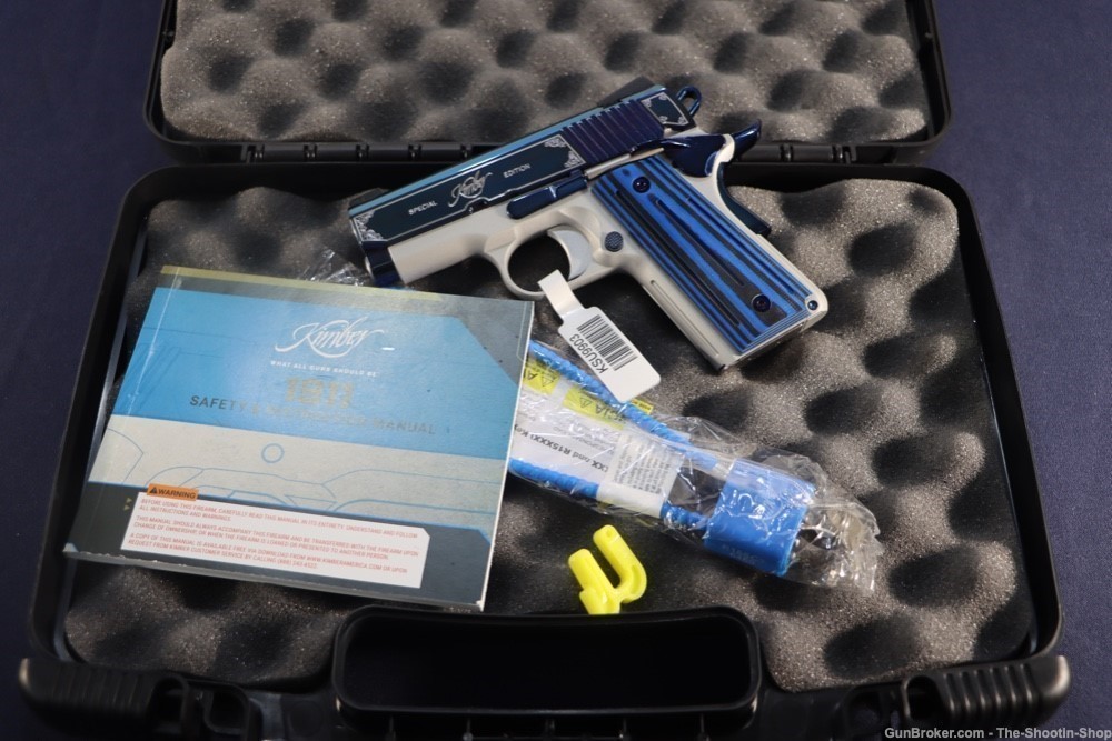 Kimber Model SAPPHIRE ULTRA II 1911 Pistol SPECIAL EDITION 45ACP ENGRAVED-img-0