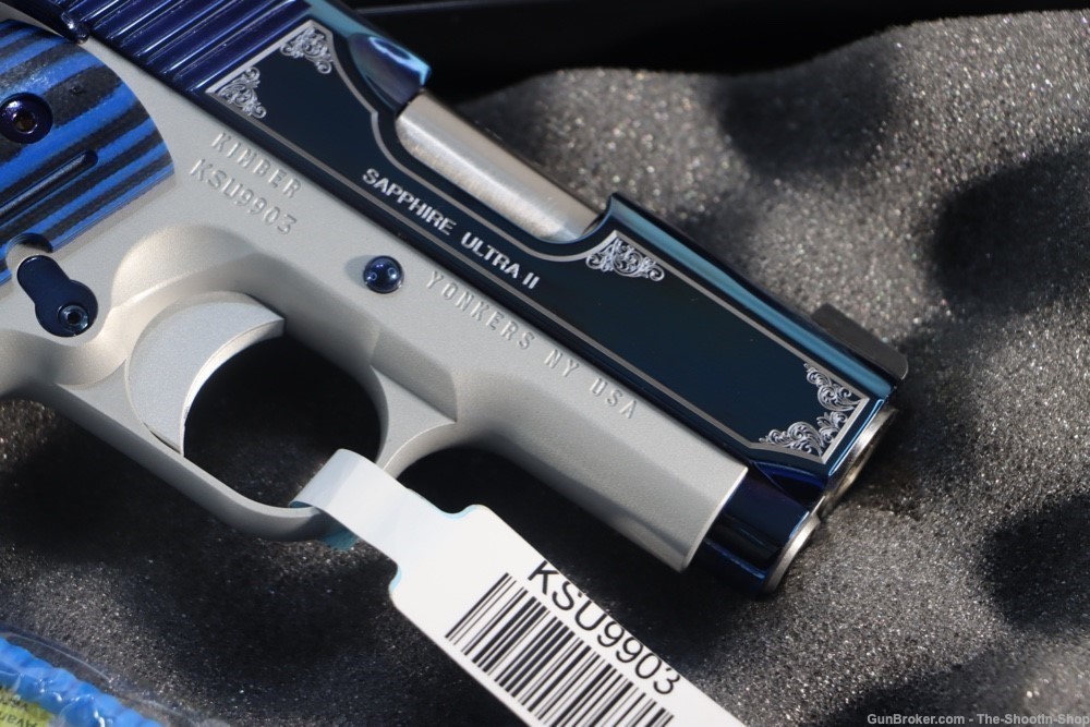 Kimber Model SAPPHIRE ULTRA II 1911 Pistol SPECIAL EDITION 45ACP ENGRAVED-img-11