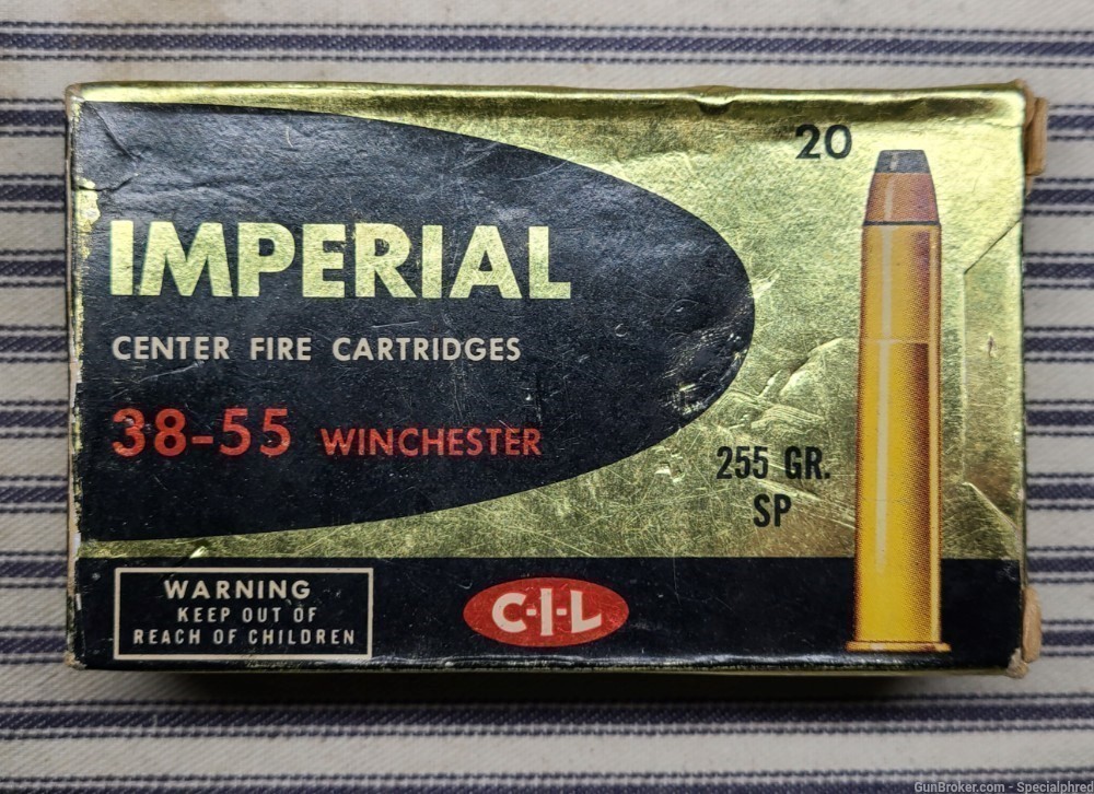 Imperial 38-55 Winchester 255gr Soft Point C-I-L Canada Canadian -img-0