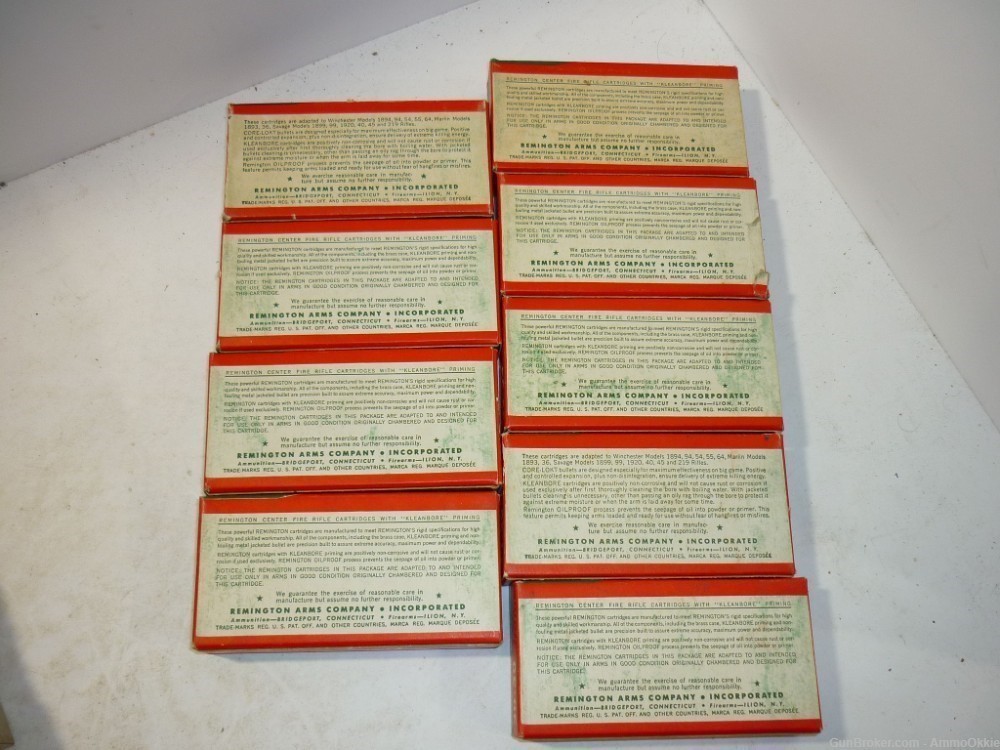 20ct - 1959 - 30-30 - VINTAGE Remington Kleanbore NEW BRASS Casings - w/BOX-img-13