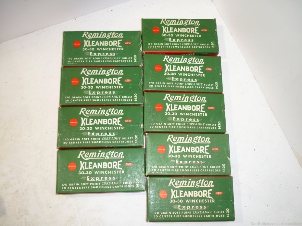 20ct - 1959 - 30-30 - VINTAGE Remington Kleanbore NEW BRASS Casings - w/BOX-img-12
