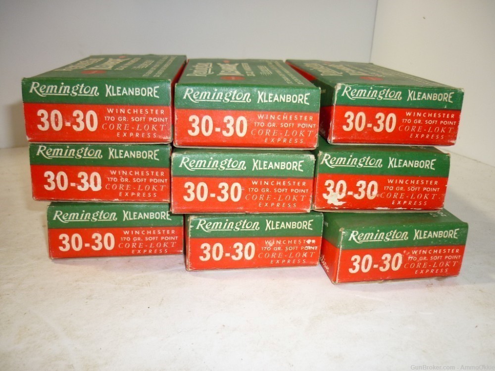 20ct - 1959 - 30-30 - VINTAGE Remington Kleanbore NEW BRASS Casings - w/BOX-img-16