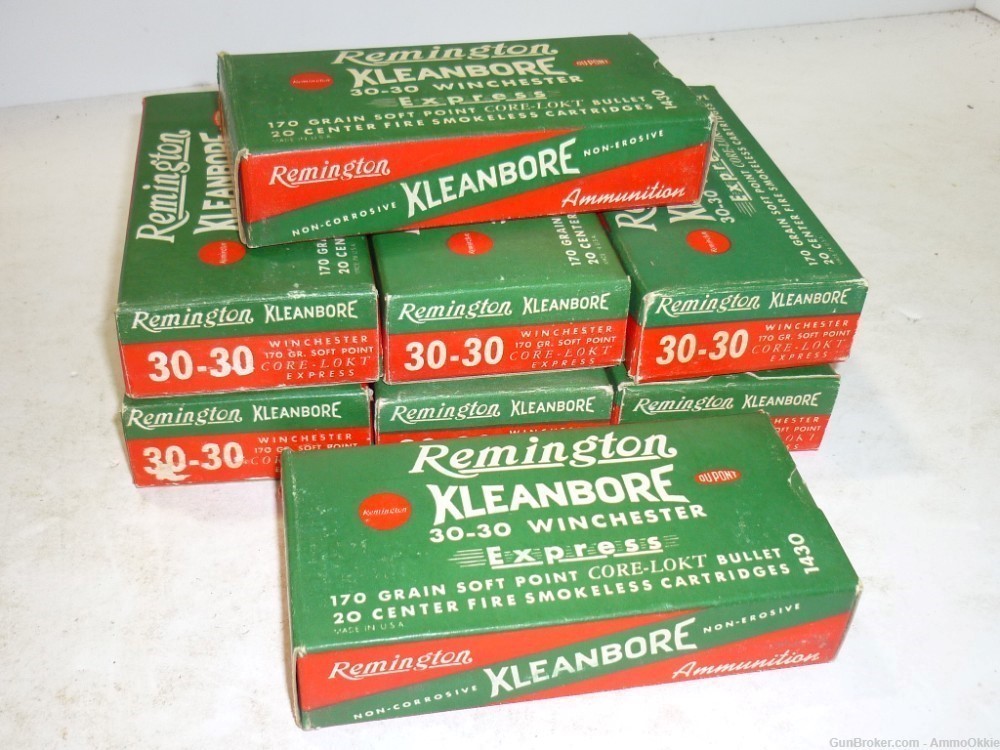 20ct - 1959 - 30-30 - VINTAGE Remington Kleanbore NEW BRASS Casings - w/BOX-img-21