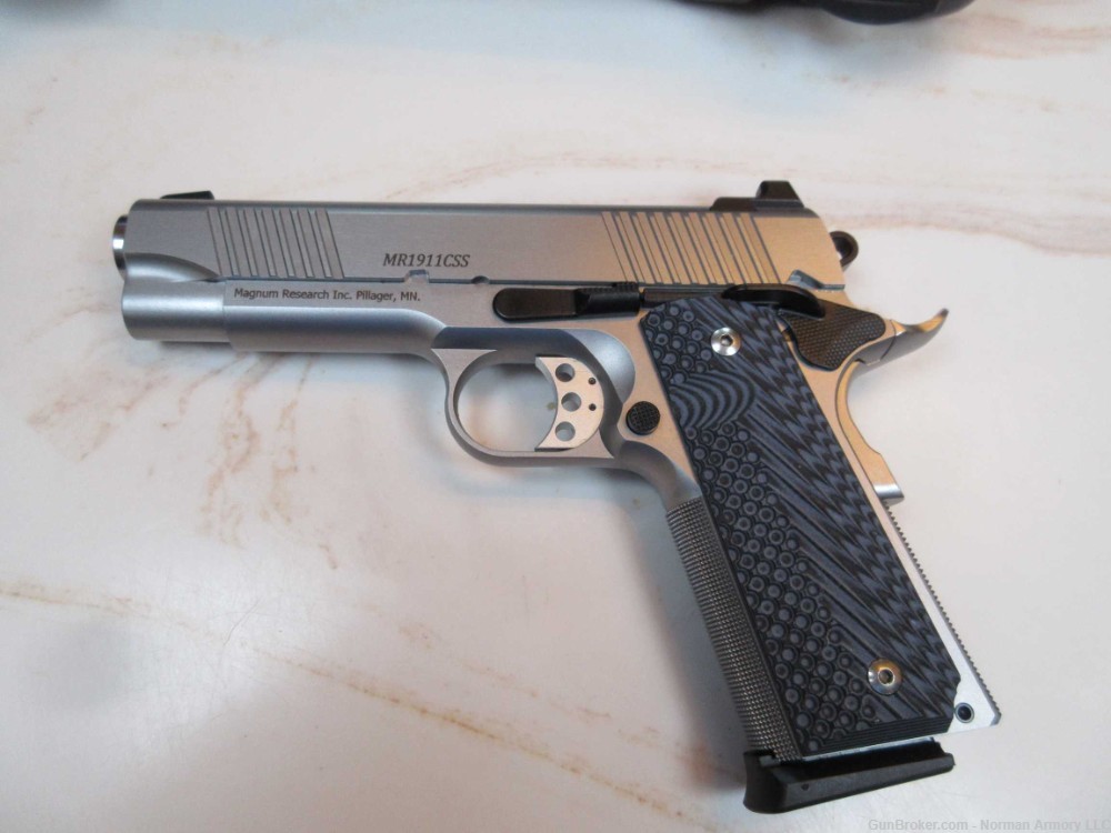 MAGNUM RESEARCH DESERT EAGLE 1911 C STAINLESS .45 ACP 4.3" 2-8rd mags-img-2