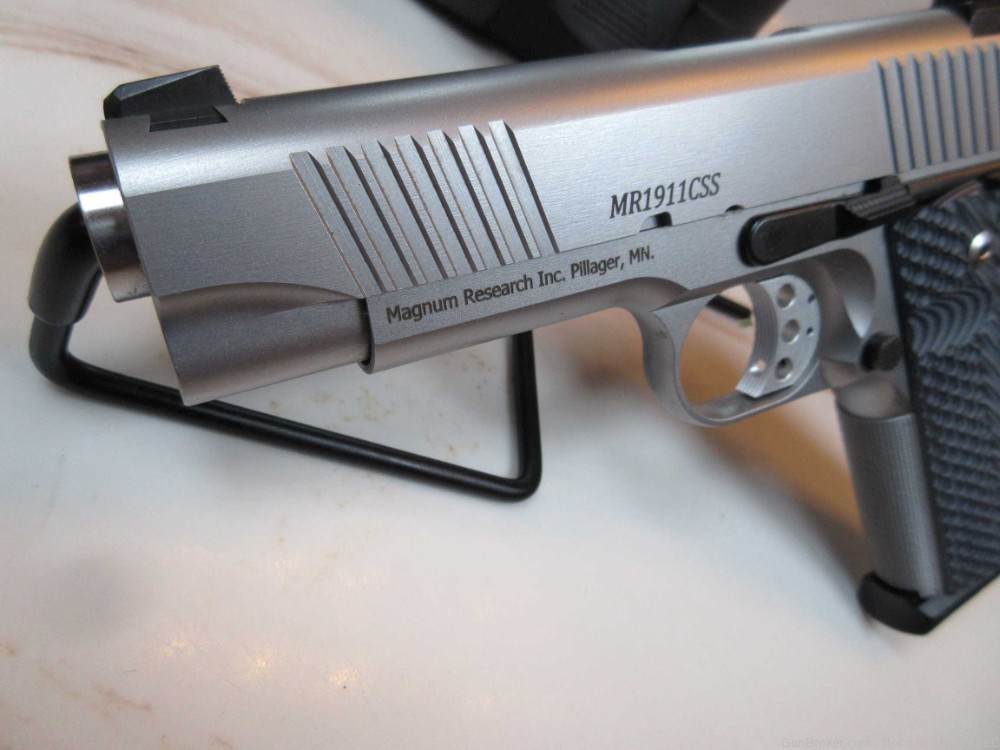 MAGNUM RESEARCH DESERT EAGLE 1911 C STAINLESS .45 ACP 4.3" 2-8rd mags-img-4