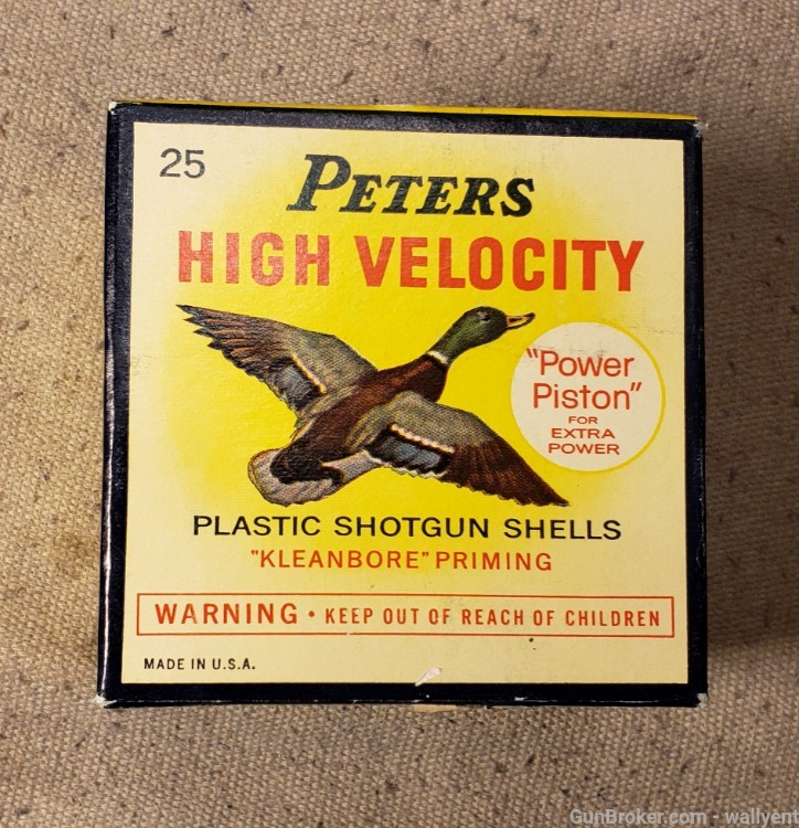 Peters 20 GA Mallard Duck Drake Collector Box Ammo Shotgun Shells 6 Shot-img-5