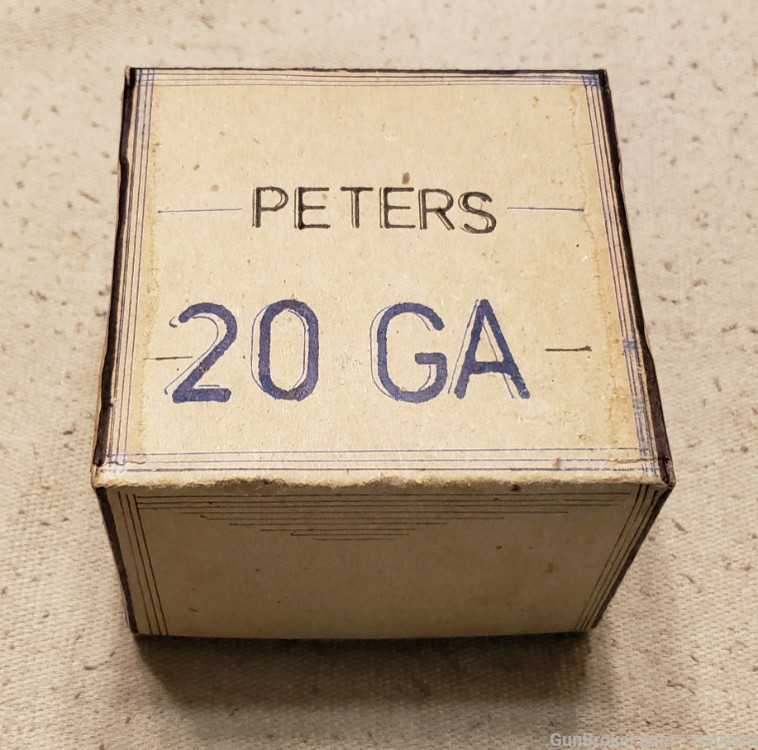 Peters 20 GA Mallard Duck Drake Collector Box Ammo Shotgun Shells 6 Shot-img-0