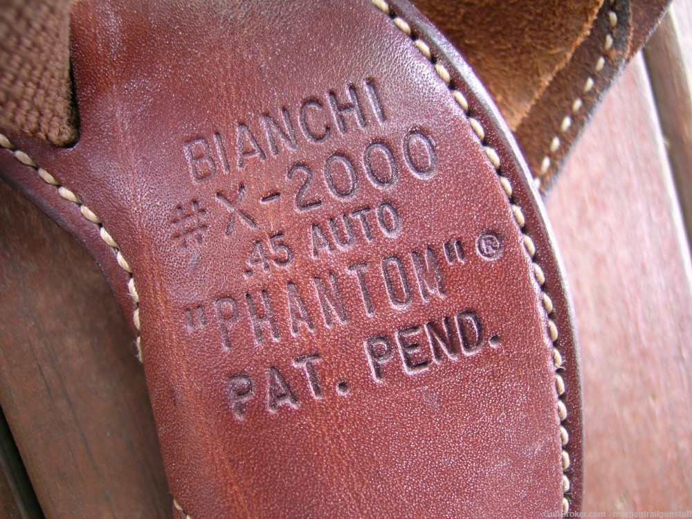 Bianchi X2000 lined Leather Shoulder Holster For Colt 1911 5"  -img-6