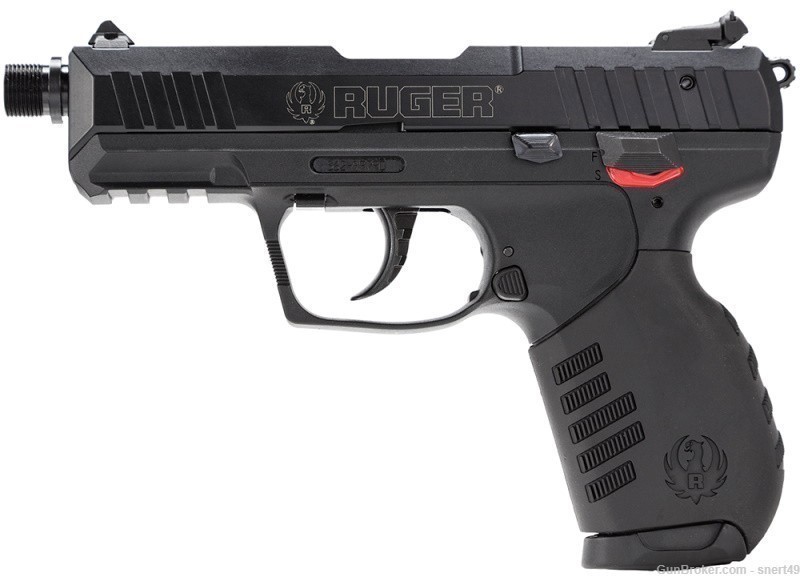 Ruger SR22 22 LR 3.5” Blk THREADED Bbl Ambi Safety/Mag Rel 10+1 2 Mags 3604-img-1