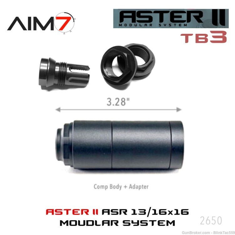 AIM7 ASTER TB-3 Modular ASR 13/16X16 SYSTEM & Muzzle -img-0