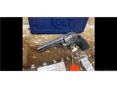 Colt Anaconda 44 Rem. Mag 6” Stainless Factory New Revolver 