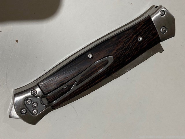 GERMAN LEVER ACTION STYLE AUTOMATIC POCKET KNIFE WITH REVERSE STAB POINT-img-5