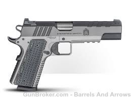Springfield PX9220L 1911 Emissary Semi Auto Pistol 45ACP 5" Bbl, SS/BK, G10-img-0