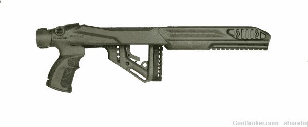Fab Defense 10/22 stock UAS Ruger Conversion Kit Without Upper Rail - Green-img-6