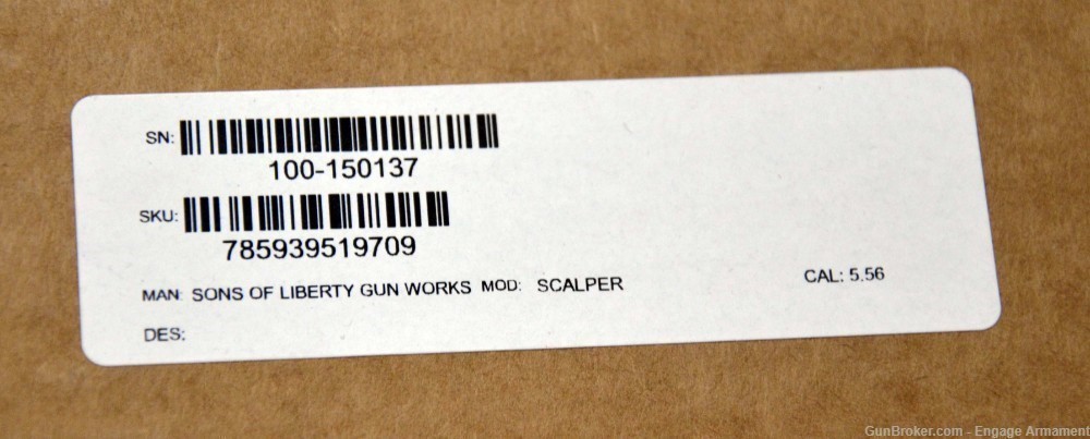 Sons of Liberty Gunworks SOLGW GARAND THUMB TF69 5.56 14.5 556 Pinned -img-5