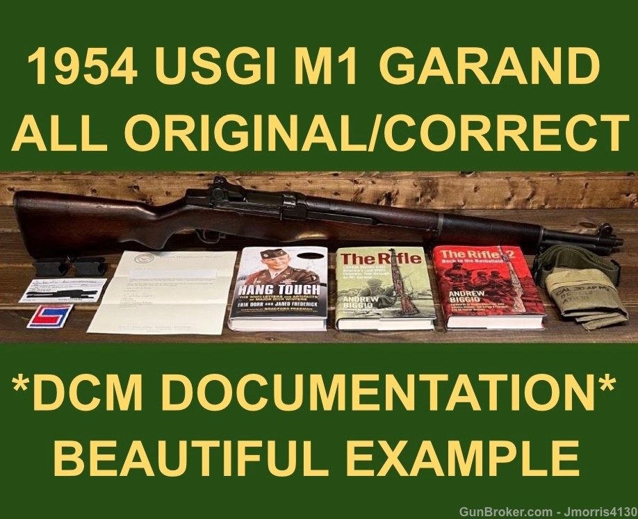 M1 GARAND SPRINGFIELD DCM 1954 ALL ORIGINAL/CORRECT EXCEPTIONAL GARAND -img-0