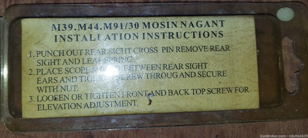Mosin Nagant scout mount no drill-img-1