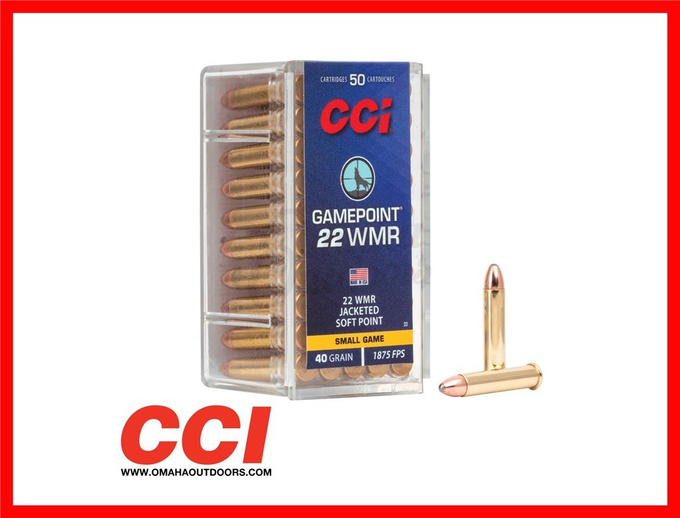CCI GamePoint 22 WMR 40 Grain 50 Rounds 22-img-0