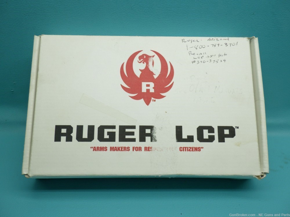 Ruger LCP .380acp 2.75"bbl Pistol MFG 2008 W/ Box & Extras -img-19