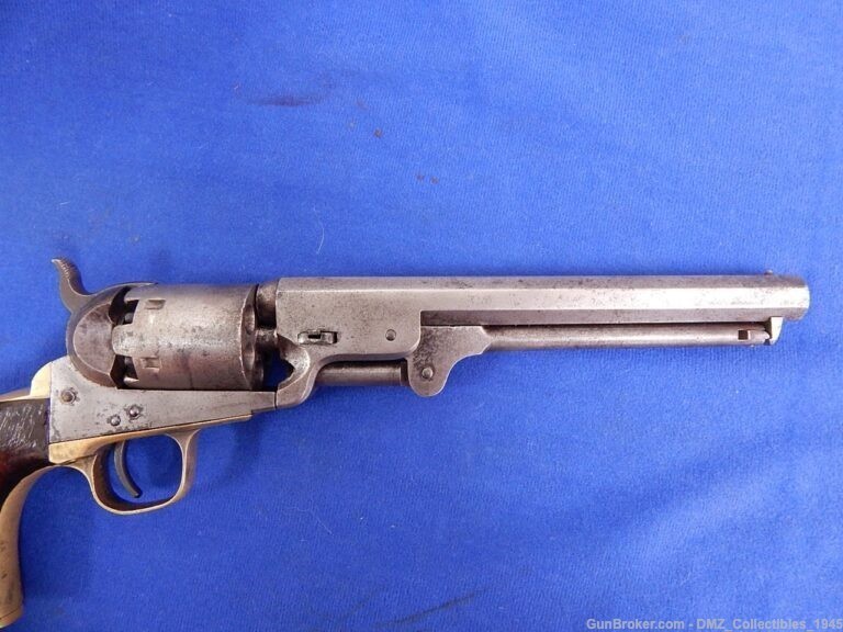 Civil War Colt 36 Caliber Navy Revolver with Confederate Holster-img-15