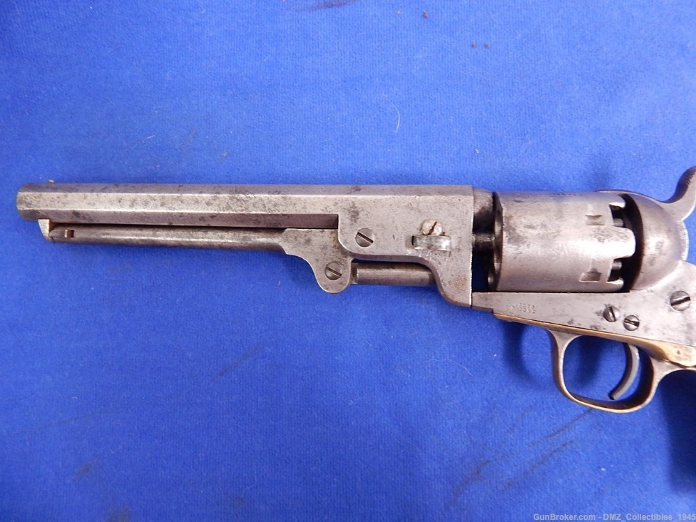 Civil War Colt 36 Caliber Navy Revolver with Confederate Holster-img-13