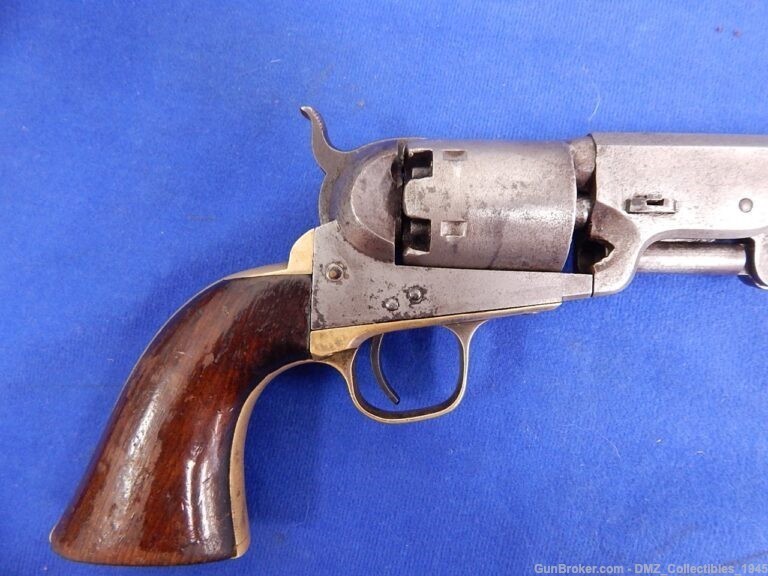 Civil War Colt 36 Caliber Navy Revolver with Confederate Holster-img-14