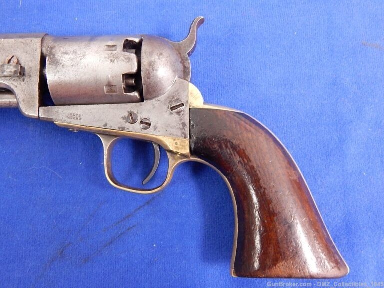 Civil War Colt 36 Caliber Navy Revolver with Confederate Holster-img-12