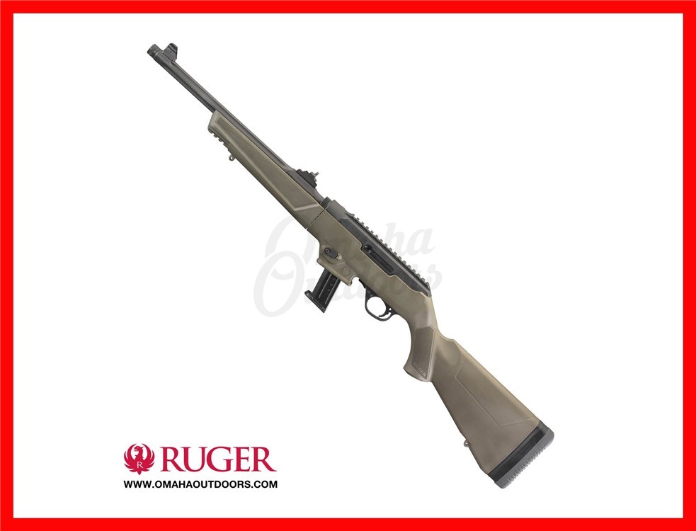 Ruger PC Carbine OD Green 9mm 16.1 TB/FL 17 RD 19106-img-0