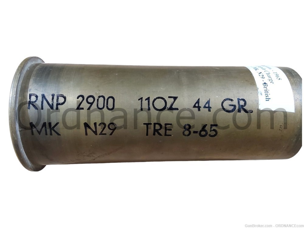 65mm British 1965 depth charge impulse cartridge 65x170mm inert shell ammo-img-4