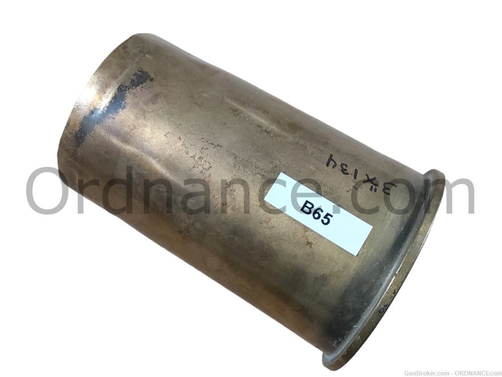 3in British WWII shell casing QF 3-inch howitzer 3"x134mm casing inert tank-img-1