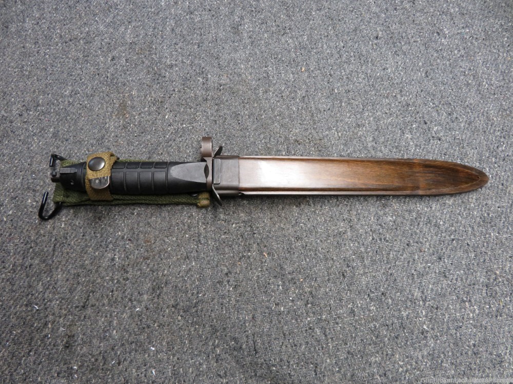 WEST GERMAN HK G3 LONG PATTERN BAYONET WITH SCABBARD (RARE)-img-1