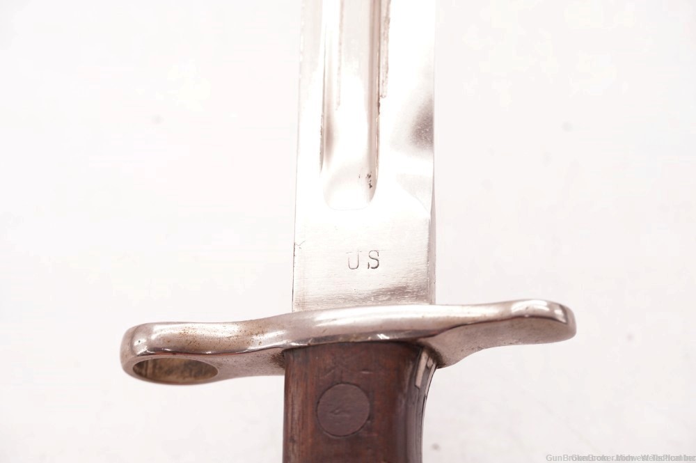 SPRINGFIELD ARMORY MODEL 1892 KRAG BAYONET WITH SCABBARD DATED 1895-img-9