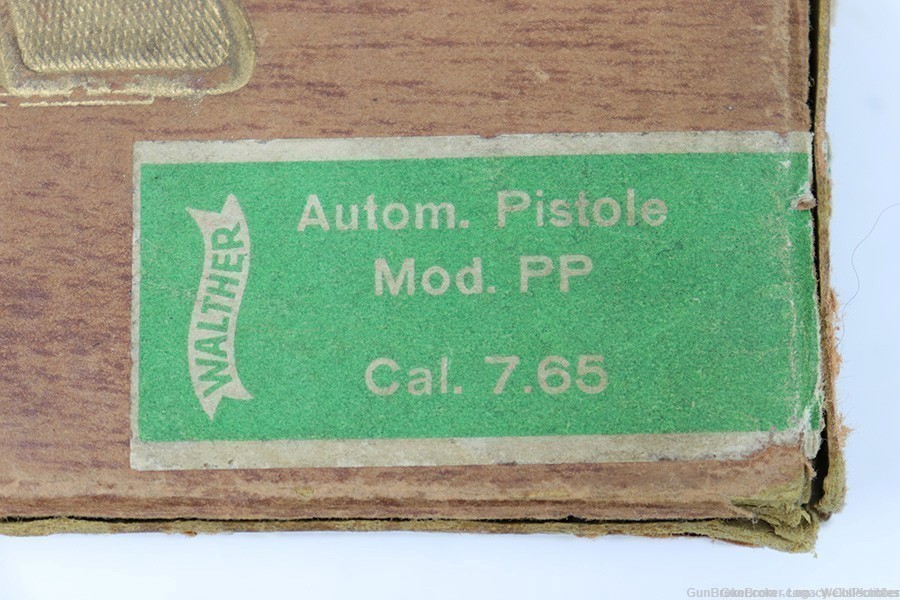 GERMAN WWII WALTHER PP 7.65MM FACTORY ORIGINAL BOX (RARE)-img-2
