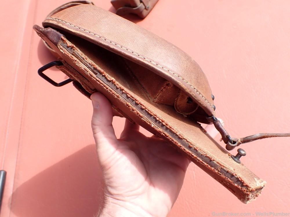 JAPANESE WWII TYPE 14 NAMBU HOLSTER WITH COMBAT BELT AND AMMO POUCH (RARE)-img-26