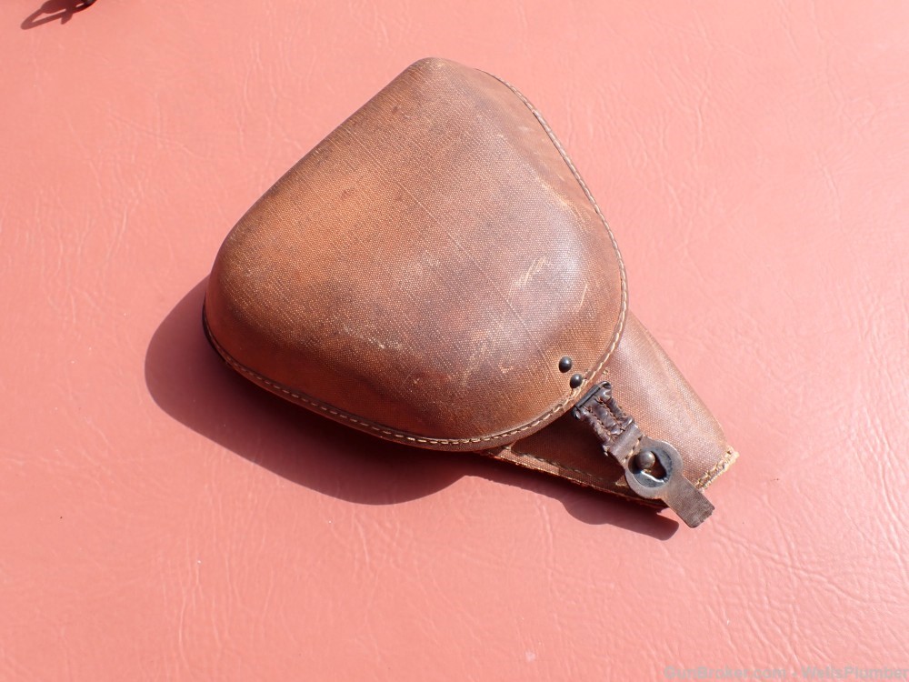 JAPANESE WWII TYPE 14 NAMBU HOLSTER WITH COMBAT BELT AND AMMO POUCH (RARE)-img-21