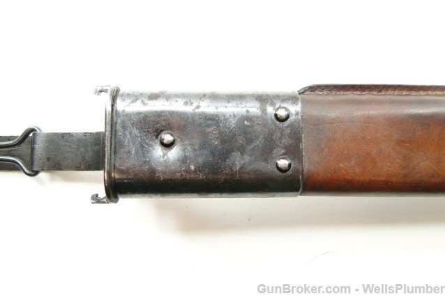 US ROCK ISLAND MODEL 1905 BAYONET w/ LEATHER COVERED SCABBARD DATED 1906-img-18