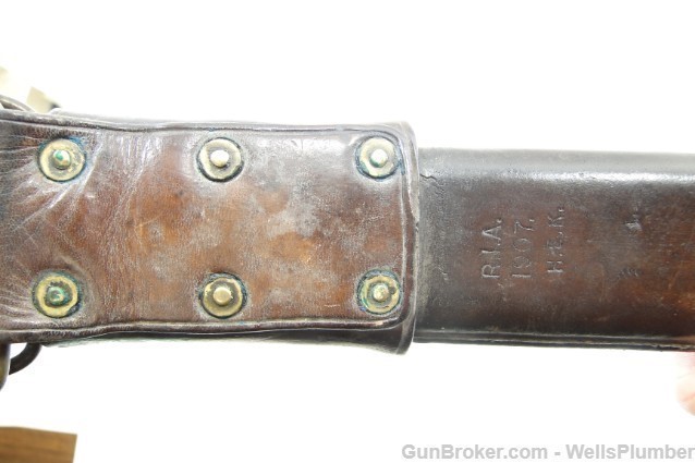 SPRINGFIELD ARMORY MODEL 1905 BAYONET w/ LEATHER COVERED SCABBARD (1910)-img-26