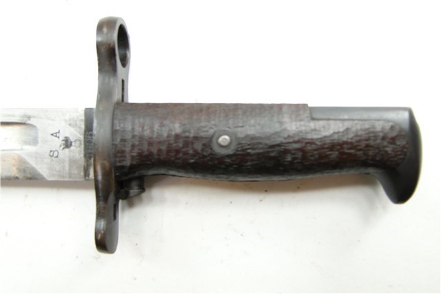 US SPRINGFIELD ARMORY MODEL 1905 BAYONET w/ LEATHER COVERED SCABBARD (1906)-img-5
