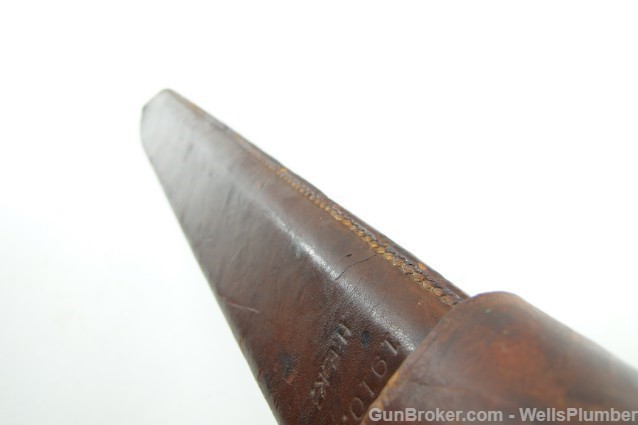 US SPRINGFIELD ARMORY MODEL 1905 BAYONET w/ LEATHER COVERED SCABBARD (1906)-img-24