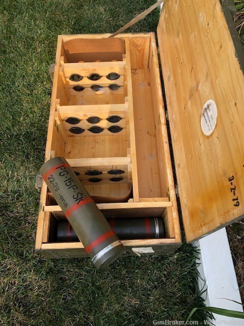 RUSSIAN RPG WOODEN CRATE WITH FUSE CONTAINERS CZECH PG-9 RPG CRATE (RARE)-img-11